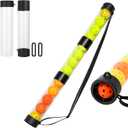 Collapsible Pickleball Pickup Tube for Pickleballs - Holds 17 Balls, Portable Pickleball Retriever Tool
