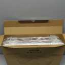 Stainless Steel Dish Drying Rack for Kitchen Counter, Sink Organization and Storage Essentials with Silverware & Utensil Holder, Home and Apartment Decor, 12''W x 15.5''L, White