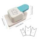Punches for Paper Crafts 1.5, 2 or 2.5 Inch Gift Tag Paper Punches for Scrapbooking Craft Perfurador DIY Puncher (Style B)