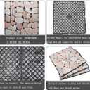 DIY Deck Tiles Natural Patio Marble Floors, Outdoor Garden Terraces Balcony Floors, Decking Easy to Install, Efficient Drainage (Pink)