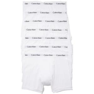 Calvin Klein Men's Underwear Cotton Stretch 7-Pack Boxer Brief, 7 White, XL