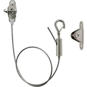 6 Sets Adjustable Hanging Wire Kit, Stainless Steel Multipurpose Suspension Wire Cable with Hook, Heavy Duty Anchor for Furniture, Light, Lamp, Picture, Mirror Secure to Wall or Ceiling, 20in