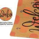 Hello-Pumpkin-Welcome-Doormat Artificial Coir Welcome Mat Fall Door Mat Harvest-Festival Front Door Mat for Entrance 17 x 29 Inch
