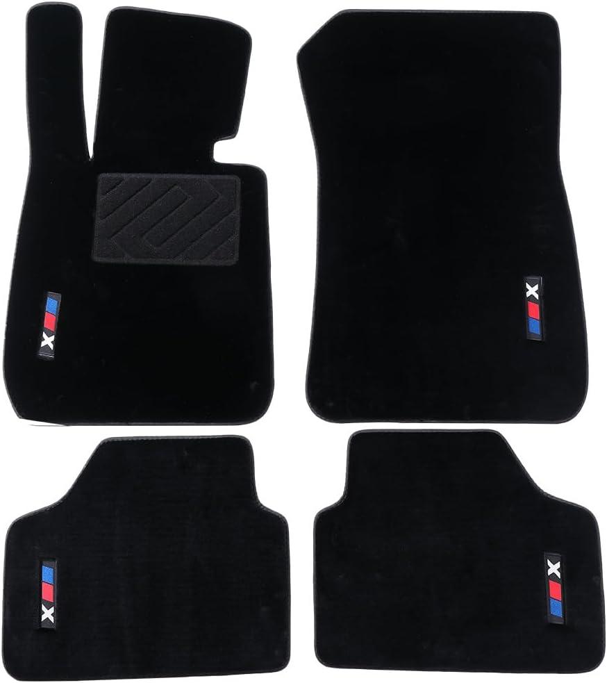Custom Fit Wool Carpet Car Floor Mats for BMW X1 E84 2009-2015 - High-Density Anti-Slip All-Weather Full Coverage Mats