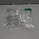 18pcs Christmas Tree Decoration Crystal Ornaments - Hanging Acrylic Christmas Snowflake Icicle Drop Crystal Ornaments for Xmas Tree Winter New Year Party Supplies (Clear)