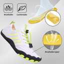 Grounded Barefoot Shoes Footwear for Women Men, Barefoot Shoes Non-Slip Wide Toe, Hike Lightweight Drop Zero (White)