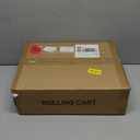 AGTEK 3 Tier Rolling Utility Cart Organizer with Drawer, Metal Craft Cart with Wheels for Bathroom, Kitchen, Office, Nursery Diaper, White