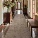 DEXI Hallway Runner Rugs 2.2x7, Washable Non Slip Long Floor Area Floor Entryway Carpet, Indoor Hall Rug for Kitchen Laundry Bedroom, Brown (2.2ftx7ft)