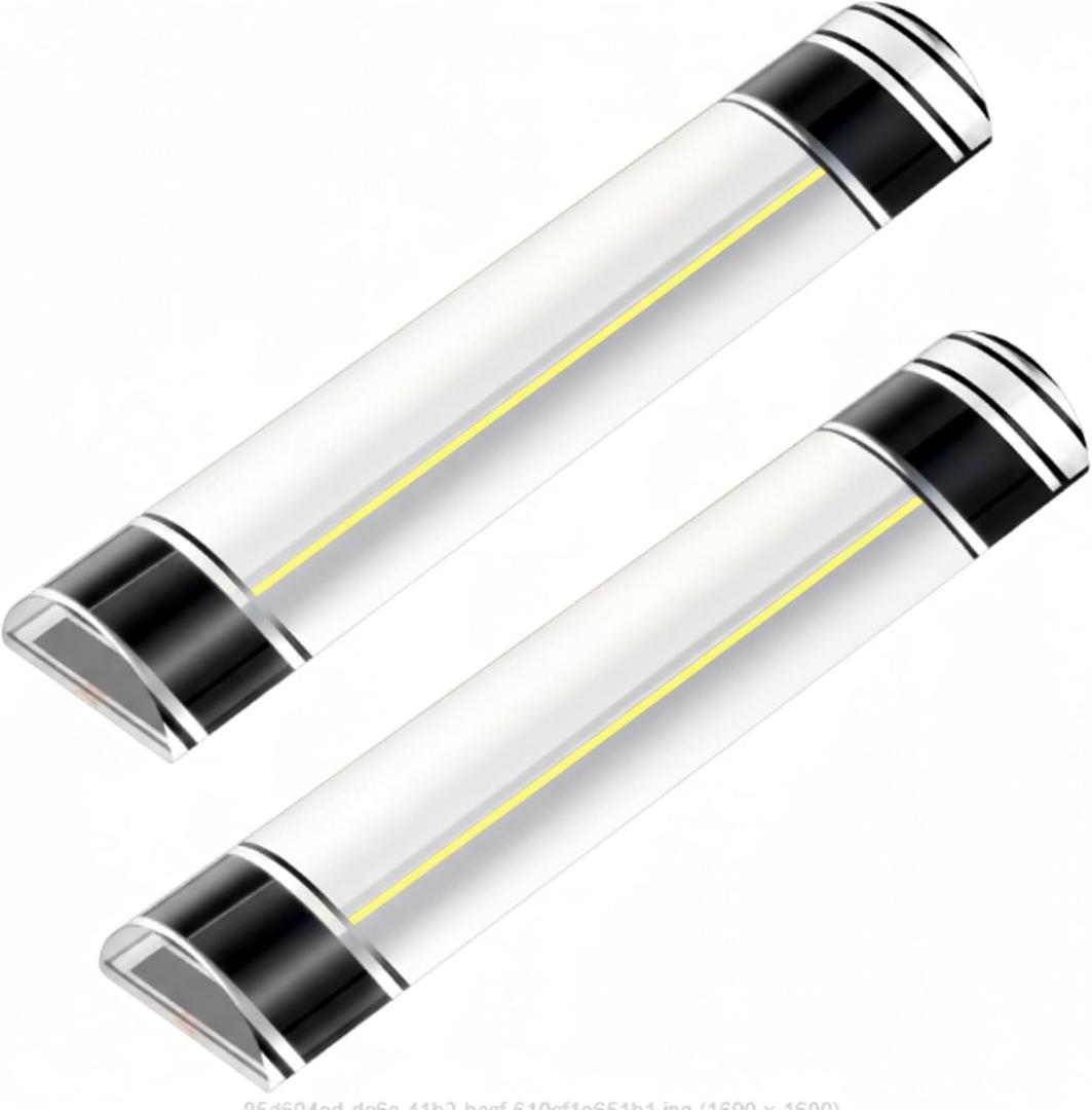 Chunful 2 Pcs Magnifying Ruler with Guiding Line and Magnet, 6 Inch Magnifier Mahjong Finder for Reading Small Prints, Bible, Books, Instructions, Cross Stitch Patterns and Card Games (Yellow Line)