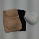 Women Bandeau Bra Padded Strapless Bralette Bra Seamless Bandeau Tube Top (Medium, Black, White and Nude Color)