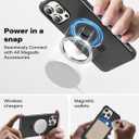 A2C One-Lock Ultra Safe iPhone 15 Pro Max Case – Compatible with One-Lock Car/Bike/Motorcycle Mounts, Eco-Friendly 2X Thick Military-Grade Drop Protection, Stable & Secure – Black & Ring Kickstand