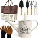 Mimi Gifts, Garden Kit Gifts for Mimi Mothers Day from Grandkids Gardening Tools and Durable Garden Tools Organizer Tote, Ideal Gardening Set for Women on Plant Lover Birthday Present Brown