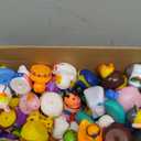 JOYIN 240 Pcs Rubber Ducks, Random Assortment Ducks Bulk with Mesh Carry Bag, Mini Rubber Duckies for Baby Bath Toys, Kids Toddler Summer Pool Toys Birthday Gifts Party Favors