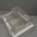 Makeup Organizer Countertop - Tempered Glass Vanity Organizer for Cosmetics, Skincare, Hair Tools, Brushes, Perfume - Multipurpose Bathroom Counter Skincare Organizer (green)