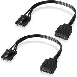 EZDIY-FAB Adapter Cable for Corsair RGB HUB, Lighting Node CORE, Commander CORE and iCUE Commander CORE XT, Smart RGB Lighting, Connect to Any 5V 3-Pin ARGB Devices (2 x 10cm)