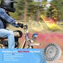FVRITO Aluminum Flywheel 10krpm for Predator 212 Non hemi Engine Ghost 212cc 224cc 69730 69736 6.5hp GX200 196cc BSP Tilly Coleman CT200U BT200X Mini Bike Performance Parts with Key & Valve Springs
