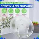 Microwave Plate Replacement 13.5 for F06015Q00AP Compatible with Panasonic Microwave Glass Plate - Oven Spinning Rotating Glass Turntable Dish Tray For Better Reheating and Cooking