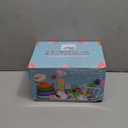 6 in 1 Montessori Baby Toy for Toddlers, Infant Teething Babies Stacking Blocks Rings Pull String Toy Suction Cup Spinner Toy Matching Eggs Shape Sorter Sensory Bin (Colourful)