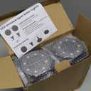 Flacchi Solar Lights Outdoor Waterproof - 2-in-1 Solar Powered Ground Lights Outdoor Solar Disk Light Landscape Light for Deck Step Patio Yard Pathway Walkway Driveway Garden (Warm White, 12 Pack)