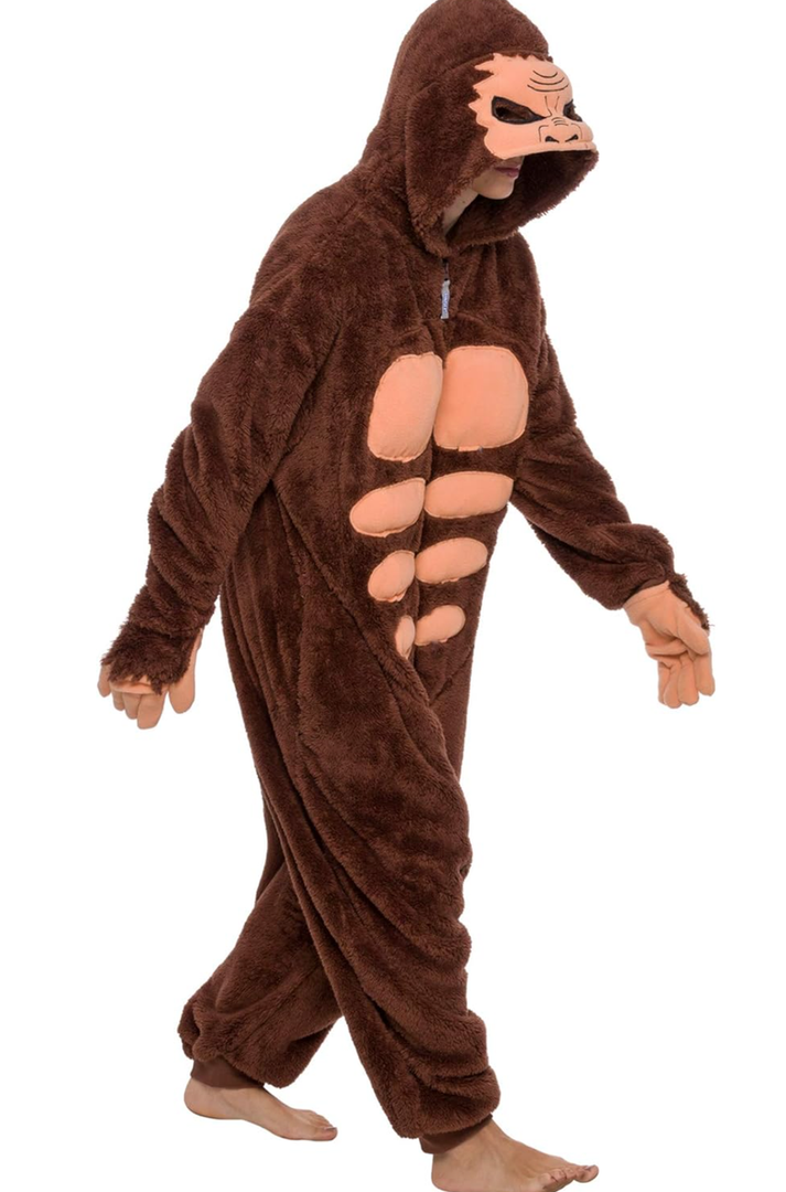 Funziez! Sasquatch Costume- Bigfoot - Halloween Adult One Piece, Free Size 