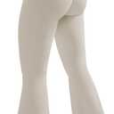 OMKAGI Fleece Lined Flare Leggings for Women Butt Lifting High Waisted Yoga Pants (XL)