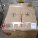 DWVO Coffee Bar Cabinet with Mini Fridge Space Storage & Charge Station, Wall-Mounted Kitchen Pantry Cabinets with Glass Doors & Wine Storage & Glass Racks for Home Living Dining Room, White Walnut