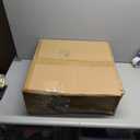 20 Inch Caged Ceiling Fan with Light and Remote, Quiet Reversible AC Motor, 5 ABS Blades, Modern Industrial Crystal Low Profile Small Ceiling Fan Light for Bedroom Home Indoor