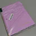 Spiral Notebook Graph Ruled Paper 8" x 10 1/2", 1 Subject Spiral Grid Notebook 3-Hole Punched Perforated Page Ideal for School, Office, Writing, 95 Sheets Lined Journaling Graphing Notebook, Purple