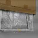 Forestchill Window Air Conditioner Side Panel with Frame, Fit Most 22,000 BTU Units, Room AC Accordion Filler Curtain Kit Replacement, Include Window AC Side Panels & Frames