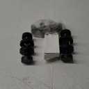 Haidms 3 Pack Matte Black Door Knobs Interior, Privacy Interior Door Knob for Bedroom or Bathroom Classic Black Round Doorknobs Hardware(Square Panel Interior Door Konbs)