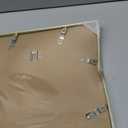 12x12 Gold Aluminum Picture Frame with White Mat and Real Glass, Wall Hanging