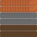 Dunzy 60 Pcs Blank Leatherette Hat Patches with Adhesive Rustic Leatherette Rectangle Patch Faux Leather Patches for Hats Custom Fabric Repair Sew Laser Supplies (Khaki, Gray, Golden Brown,3 x 2 Inch)
