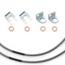 MSCRP 89702 Front Stainless Brake Lines for 87-06 Jeep TJ/YJ/XJ With 4"-6" Suspension Lift Kits