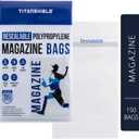 TitanShield Resealable Magazine Bags 8-3/4" X 11-1/8" with 1-1/2" Flap. (150-Count)