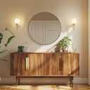 ANDY STAR Round Gold Mirror, 28 Inch Brass Round Mirror, Brushed Brass Bathroom Mirrors for Over Sink, Decorative Wall Mirrors, 1 Inch Deep Set Design, Ideal for Home Remodel, Hanging or Leaning