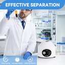 Durable Benchtop Lab Centrifuge Machine, 0-4000RPM Adjustable Speed & 0-60min Timer, 6×20ml Tubes Low Noise Desktop Centrifuge