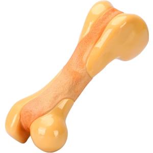 Tikaton Indestructible Dog Chew Toys for Aggressive Chewers, Chicken Flavor Durable Dog Teething Chew Toys Bones for Large/Medium/Small Puppies