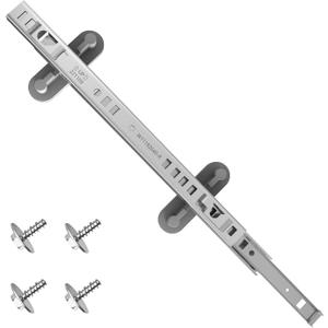 UPGRADED W11259786 Dishwasher Upper Dishrack Slide Track Compatible with Whirlpool Maytag Kenmore Jenn-Air Kitchenaid Dishwasher Upper Rack Parts - Stainless Steel Dishwasher Upper Silde Track Right