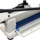 HFS(R) Heavy Duty Guillotine Paper Cutter 400 Sheet Capacity | Solid Steel Construction (A4-12'' Paper Cutter)