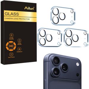 Ailun 3 Pack Camera Lens Protector for iPhone 17 Pro Max,Tempered Glass,9H Hardness,Ultra HD,Anti-Scratch,Case Friendly,Does not Affect Night Shots[Not for iPhone 17/17 Pro/iPhone Air]