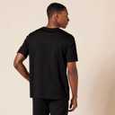 Amazon Essentials Men's Regular-Fit Short-Sleeve Cotton Henley T-Shirt, Pack of 2 (Medium, Black)