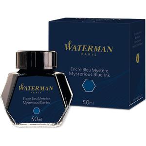Waterman Mysterious Blue Fountain Pen Ink 50ml Bottle Premium Writing Experience for All Waterman Fountain Pens