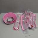 Front Grille Mesh Inserts & Headlight Cover for Jeep Wrangler JL JLU Sport & Sport S Only 20182023 Exterior Accessories Clipin Grille Guard Cover Headlight Bezels Trim Ring (Pink, 9PCS)