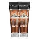 John Frieda Brilliant Brunette, Color Boosting Shampoo, Enhances and Protects Multi-Dimensional Tones, With Sweet Almond Oil to Rehydrate and Replenish Dry Hair, 8.45 Oz