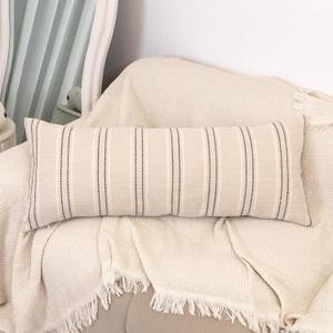 Natural Burlap Linen Throw Pillow Cover 14x36 inch, Decorative Accent Pillowcase Farmhouse Cushion Case Home Decor for Couch Living Room Bed Sofa, Pack of 1 (Cover Only) (Grey)