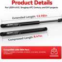 C16-09461 14Inch 40Lbs 178N Gas Struts for Leer A.R.E Snugtop Truck Cap Replacement Shocks for Pickup Canopy Topper Camper Shell Back Rear Side Window, 14" Gas Lift Springs, 2 PCS by IAQWE