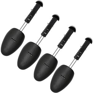 2 Pairs Plastic Shoe Tree Stretcher Shaper for Men (Black)