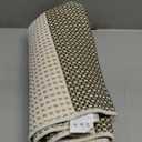 Black and Tan Boho Striped Rugs, 3x5 Rug Outdoor Front Door Mat Hand Woven Washable Rugs for Entryway, Foldable Front Porch Rug for Kitchen/Home Entrance/Farmhouse