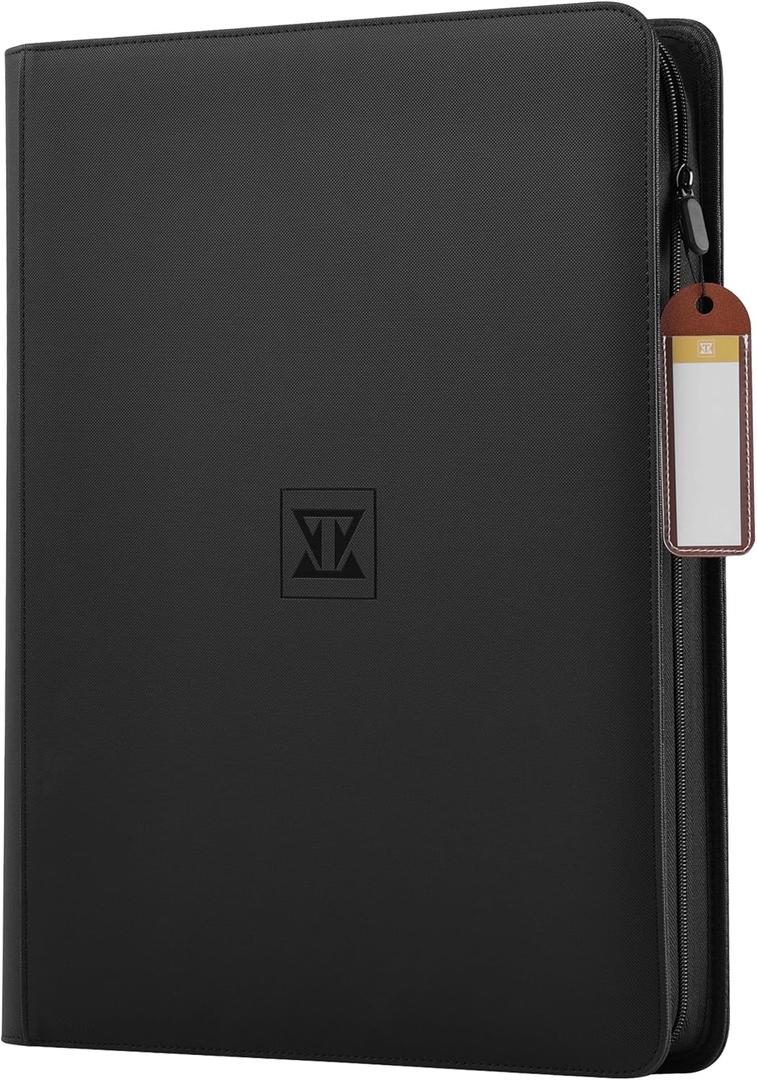 1000+ Trading Card Binder, 16 Pocket Zip Card Collection Binder Card Album Compatible with TCG, MTG, Baseball Cards, Sports Cards and More (Black)