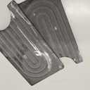 Super Absorbent Faucet Splash Guard, Diatomite Splash Guard for Sink, Durable Black Protector for Kitchen Bathroom Counter Kitchen Sink Accessories (Dull Grey, 9.65*5.7*1.38)